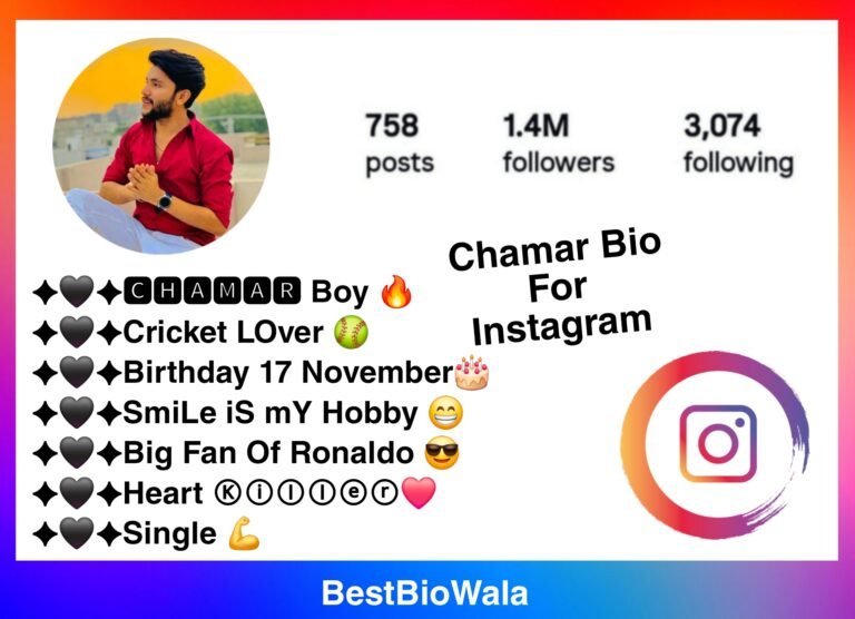 Chamar Bio For Instagram