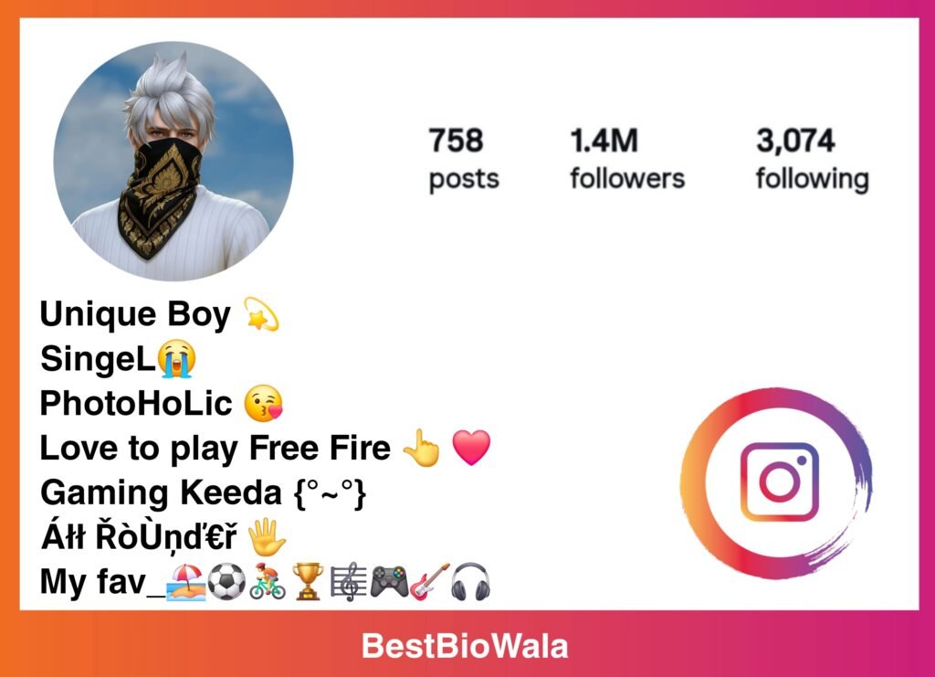 Free Fire Bio For Instagram