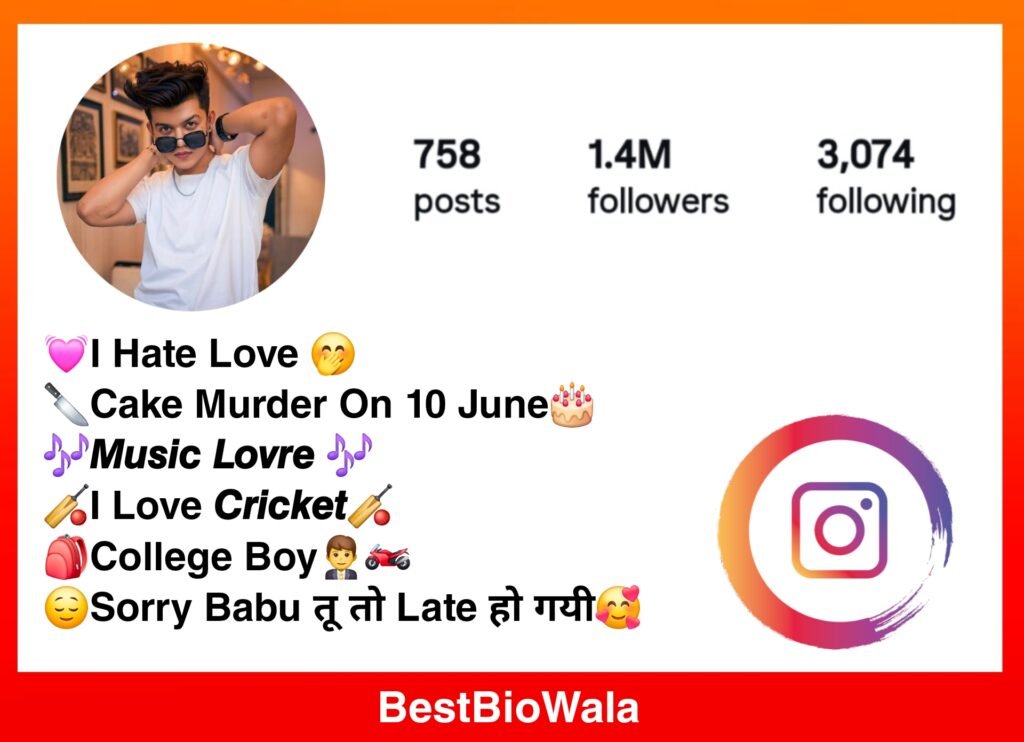 Instagram Bio Style For Boys