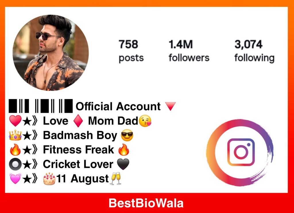 Instagram VIP Bio For Boy