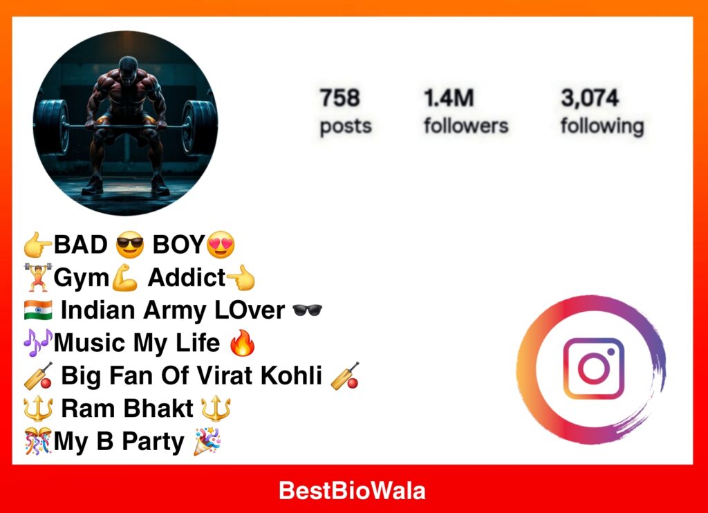 Best Instagram Bio For Gym Lovers | Gym Bio For Instagram