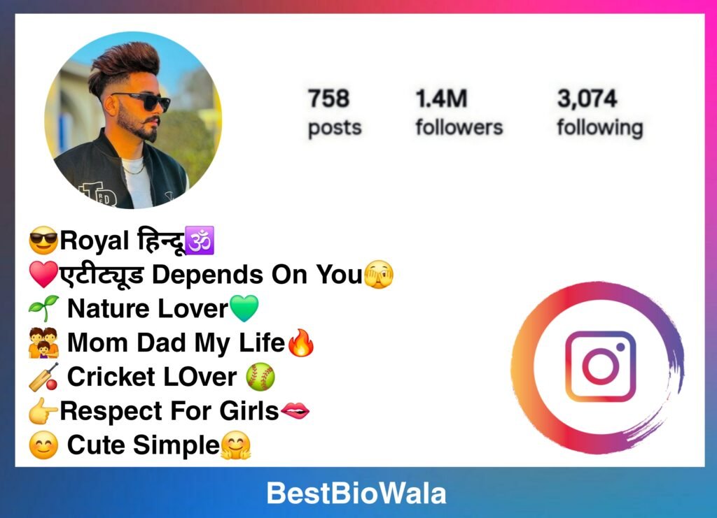 Instagram Bio In Hindi | Attitude & Unique