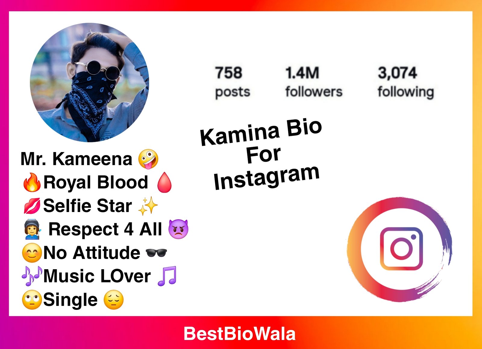 Cute Kamina Bio For Instagram | Instagram Bio For Kamina Boy